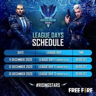 League days schedule